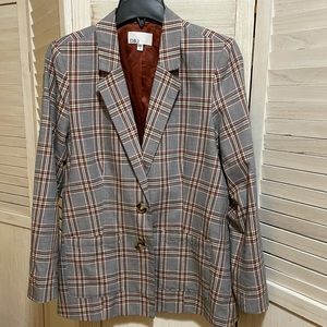 DR2 Plaid Relaxed Classic Fit Blazer